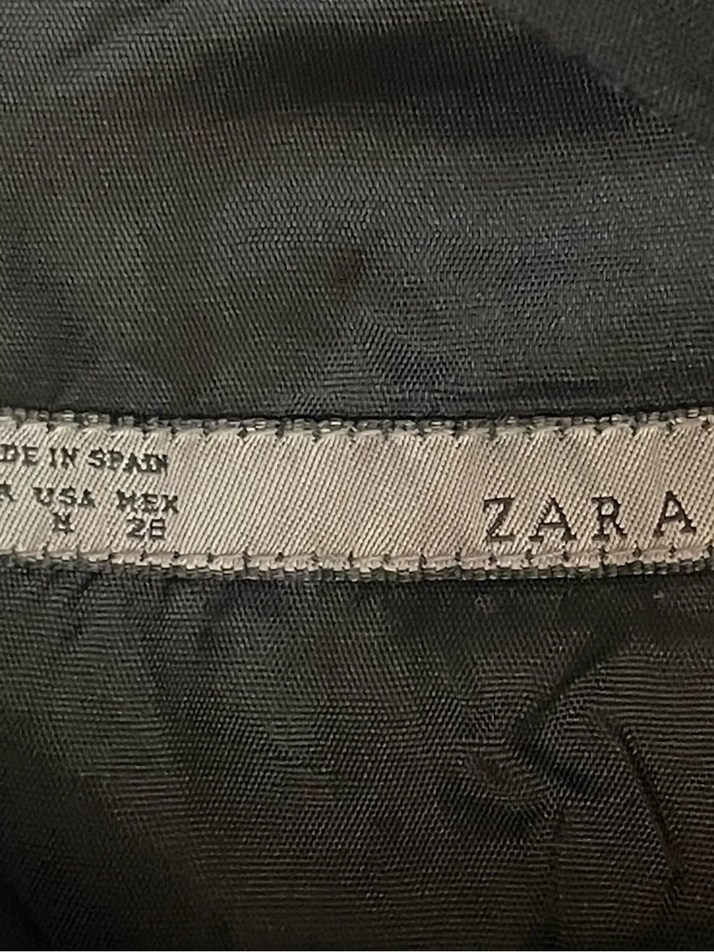 ZARA Classic Black Sheath Academia Career Office Dress NWOT Size M